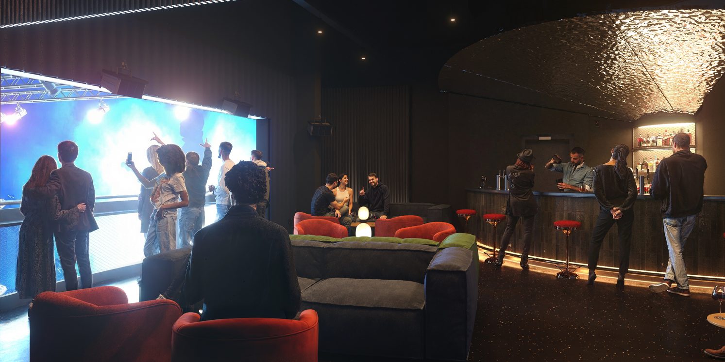 British Airways ARC VIP Lounge with side stage viewing point