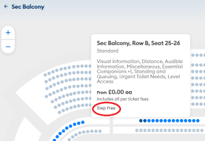ou can check seat descriptions for details such as steps by hovering over the seat or adding it to your basket