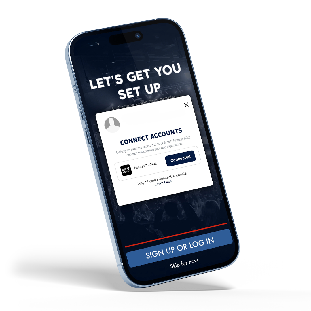 Overview of British Airways ARC Venue App profile